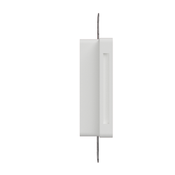 PORTAFARETTO QUADRATO SLIM IN GESSO X1 GU10 CON ALETTE FISSE9,5cm x 9,5cm PROFONDITA' 8,5 cod. 040