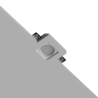PORTAFARETTO QUADRATO SLIM IN GESSO X1 GU10 CON ALETTE FISSE9,5cm x 9,5cm PROFONDITA' 8,5 cod. 040
