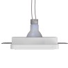 PORTAFARETTO DA INCASSO IN GESSO CERAMICO 12X12 H 8,5 CM COMPLETO DI PORTA LAMPADA ANTISHOCK GU10 E MOLLA X BLOCCO BIANCA