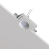 PORTAFARETTO DA INCASSO IN GESSO CERAMICO 12X12 H 8,5 CM COMPLETO DI PORTA LAMPADA ANTISHOCK GU10 E MOLLA X BLOCCO BIANCA