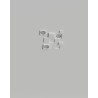 PORTAFARETTO DA INCASSO IN GESSO CERAMICO 34X34 H9 COMPLETO DI PORTA LAMPADA ANTISHOCK 3 GU10 E MOLLE DI BLOCCO BIANCA
