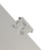 PORTAFARETTO DA INCASSO IN GESSO CERAMICO 34X34 H9 COMPLETO DI PORTA LAMPADA ANTISHOCK 3 GU10 E MOLLA X BLOCCO BIANCA