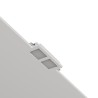 PORTAFARETTO SLIM DA INCASSO IN GESSO CERAMICO PER 2 GU10 CON DIFFUSORE COMPLETO DI PORTALAMPADE E MOLLA FERMA FARETTO 22X12XH9