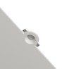 PORTAFARETTO TONDO IN GESSO X1 GU10 CON ALETTE FISSE DIAMETRO 12,5cm PROFONDITA' 9,5cm
