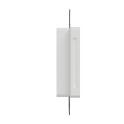 PORTAFARETTO QUADRATO SLIM IN GESSO X1 GU10 CON ALETTE FISSE9,5cm x 9,5cm PROFONDITA' 8,5 cod. 040