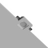 PORTAFARETTO QUADRATO SLIM IN GESSO X1 GU10 CON ALETTE FISSE9,5cm x 9,5cm PROFONDITA' 8,5 cod. 040