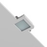PORTAFARETTO DA INCASSO IN GESSO CERAMICO X 1 GU10 FORO 15X15 PROFONDITA' 11CM COMPLETO DI DIFFUSORE