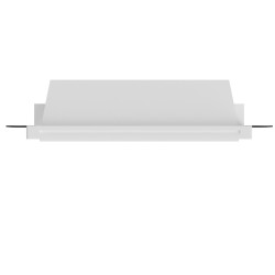PORTAFARETTO DA INCASSO RETTANGOLARE IN GESSO CERMICO X 2 GU10 FORO 19X12 PRODITA' 11,5CM