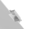 PORTAFARETTO DA INCASSO RETTANGOLARE IN GESSO CERMICO X 2 GU10 FORO 19X12 PRODITA' 11,5CM