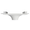PORTAFARETTO DA INCASSO IN GESSO CERAMICO VULACNO PX 1 GU10 FORO 22X22 PROFONDITA' 3CM