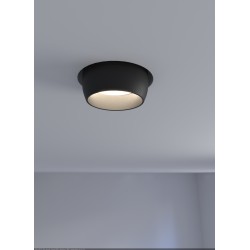 Rotolight N - spot orientabile in metallo nero opaco ip20 x una gu10