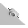 SALENTO - PORTAFARETTO DA INCASSO IN GESSO CERAMICO 12X12H6CMMCOMPLETO DI PORTALAMPADE GU10 E MOLLA FERAM FARETTO