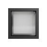 APPLIQUE DA ESTERNO IN ALLUMNIO E ACRILICO IP54 NERO  CCT ILLUMINAZIONE A 360° 12W