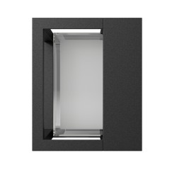 APPLIQUE DA ESTERNO IN ALLUMNIO E ACRILICO IP54 NERO  CCT ILLUMINAZIONE A 360° 12W