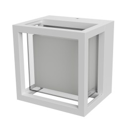 APPLIQUE DA ESTERNO IN ALLUMNIO E ACRILICO IP54 BIANCO CCT ILLUMINAZIONE A 360°12W