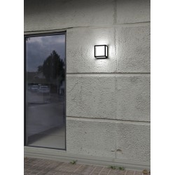 APPLIQUE DA ESTERNO IN ALLUMNIO E ACRILICO IP54 BIANCO CCT ILLUMINAZIONE A 360°12W