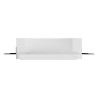 PORTAFARETTO DA INCASSO IN GFESSO CERAMICO 15X15 H5,5 COMPLETO DI PORTA LAMPADA GX53 CON ALETTE REGOLABILI