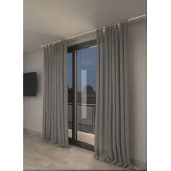 Borelae 2mt - BINARIO IN ALLUMINIO AD INCASSO PER STRIP LED E FILO TENDA DA 2MT