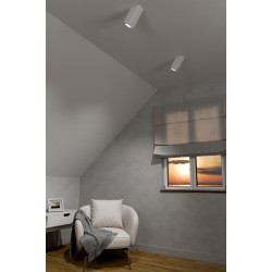 TUBO DA INCASSO IN GESSO CERMICO X 1 MINI GU10 DRITTO