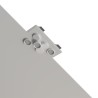 PORTAFARETTI DA INCASSO IN GESSO CERAMICO 55X40 H5 CM COMPLETO DI PORTA LAMPADA 3 GX53 CON ALETTE REGOLABILI