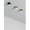 PORTAFARETTO DA INCASSO GESSO CERAMICO COMPLETO DI SPOT ORIENTABILE BIANCO PER 1 GU10 16,6X16,5H6CM MISURA DELLOSPOT8X5,3CM