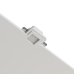 PORTAFARETTO DA INCASSO IN GESSO CERAMICO 10X10 H8,5 CM COMPLETO DI PORTA LAMPADA ANTISHOCK MINIGU10 DIFFUSORE E MOLLA DI BLOCC
