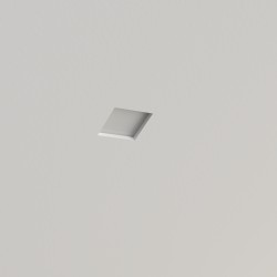 PORTAFARETTO DA INCASSO IN GESSO CERAMICO 10X10 H8,5 CM COMPLETO DI PORTA LAMPADA ANTISHOCK MINIGU10 DIFFUSORE E MOLLA DI BLOCC