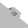 PORTAFARETTO DA INCASSO IN GESSO CERAMICO 15,5X15,5 H12CM COMPLETO DI PORTA LAMPADA ANTISHOCK GU10 MOLLA X BLOCCO BIANCA