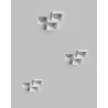PORTAFARETTO DA INCASSO IN GESSO CERAMICO 33X30 H7 COMPLETO DI PORTA LAMPADA 3 XG53 CON ALETTE REGOLABILI