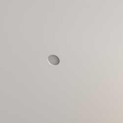 PORTAFARETTO DA INCASSO IN GESSO CERAMICO DIAMETRO 10 H8,5 COMPLETO DI PORTA LAMPADA ANTISHOCK MINIGU10 DIFFUSORE E MOLLA DI BL