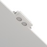 PORTAFARETTO DA INCASSO IN GESSO CERAMICO DOPPIO 12X19 H9,5 COMPLETO DI PORTA LAMPADA GU10 E MOLLA BIANCA