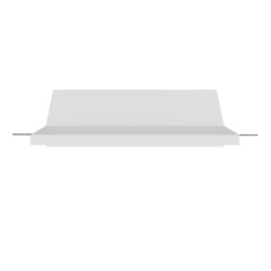 PORTAFARETTO DA INCASSO IN GESSO CERAMICO DOPPIO CON DIFFUSORE X 2 GU10 FORO 21X11 PROFONDITA' 11CM