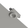 PORTAFARETTO DA INCASSO IN GESSO CERAMICO INCASSO 18X18 H7 CM ALETTE REGOLABILI COMPLETO DI PORTA LAMPADA GU10 ANTISHOCK E MOLL