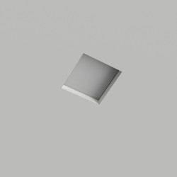 PORTAFARETTO DA INCASSO IN GESSO CERAMICO QUADRATO  PER 1 GX53 11,5X11,5XH8 BIANCO