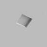 PORTAFARETTO DA INCASSO IN GESSO CERAMICO QUADRATO  PER 1 GX53 11,5X11,5XH8 BIANCO