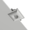 PORTAFARETTO DA INCSSO IN GESSO CERAMICO X 1 GU10 CON SCALINO ALL'INTERNO FORO 16X16 PROFONDITA'9CM