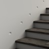 SEGNAPASSI DA INCASSO IN GESSO CERAMICO COMPLETO DI CHIP LED ESCLUSO TRASFORMATORE 12,5X12,5 PROFONDITA 3,5CM