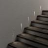 SEGNAPASSI DA INCASSO IN GESSO CERAMICO COMPLETO DI CHIP LED ESCLUSO TRASFORMATORE 12X31 PROFONDITA' 4,5CM