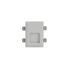 SEGNAPASSI DA INCASSO IN GESSO CERAMICO COMPLETO DI PORTA LAMPADA G9 18X25,5 P 10CM