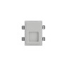 SEGNAPASSI DA INCASSO IN GESSO CERAMICO COMPLETO DI PORTA LAMPADA G9 18X25,5 P 10CM