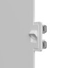 SEGNAPASSI DA INCASSO IN GESSO CERAMICO COMPLETO DI PORTA LAMPADA GU10 E MOLLA BIANCA 10X16 P 6CM