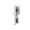 SEGNAPASSI DA INCASSO IN GESSO CERAMICO COMPLETO DI PORTA LAMPADA GU10 E MOLLA BIANCA 10X16 P 6CM