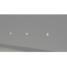 SEGNAPASSI DA INCASSO IN GESSO CERAMICO COMPLETO DI PORTA LAMPADA GU10 E MOLLA BIANCA 10X16 P 6CM