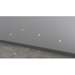 SEGNAPASSI DA INCASSO IN GESSO CERAMICO CON CHIP LED BRIDGELUX 3W  13,7X11,5 P 4,5CM
