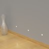 SEGNAPASSI DA INCASSO IN GESSO CERAMICO CON CHIP LED BRIDGELUX 3W  13,7X11,5 P 4,5CM