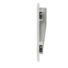 Verrocchio - 370 | SEGNAPASSI DA INCASSO IN GESSO CERAMICO X 1 MINIGU10 EFFETTO GOCCIA FORO 32X11,5 PROFONDITA' 6CM