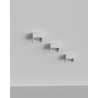 PLAFONE IN GESSO CERAMICO DALLA FORMA SQUADRATA 12X12 H6  COMPLETO DI PORTA LAMPADA GX53