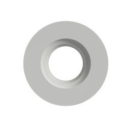 TUBO DA SOFFITTO IN GESSO CERAMICO X 1 GU10 DIAMETRO 11XH11