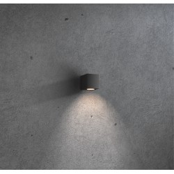 APPLIQUE IN ALLUMINIO IP54 PER 1 GU10  LUCE SOLO SOTTO COLORECORTEN