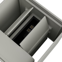 Lisbona nero - APPLIQUE IN ALLUMINIO NERO LED INTEGRATO 5W+5W 2CCT IP65